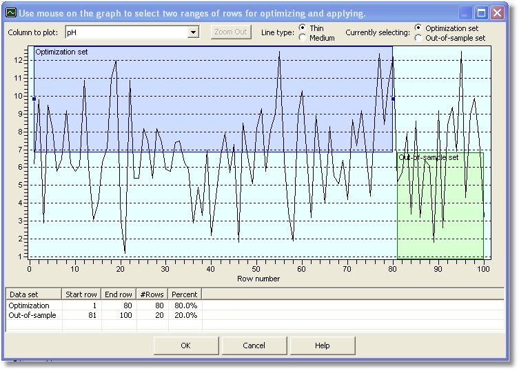 Graphic data selection