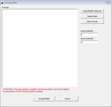 Blank Formula Editor