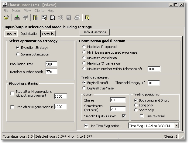 Optimization Set Up